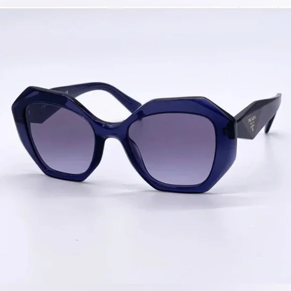 NEW PRADA PR16WS 08Q08I WOMEN’S SUNGLASSES PRADA SPR 16W BLUE EYEWEAR PR 16WS - Picture 4 of 12